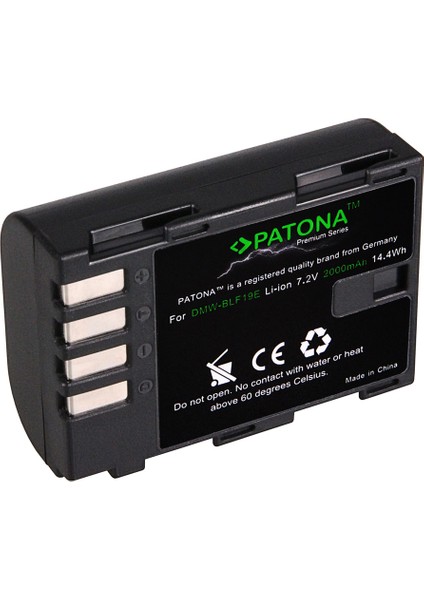 Premium Batarya Panasonic DMW-BLF19 Için