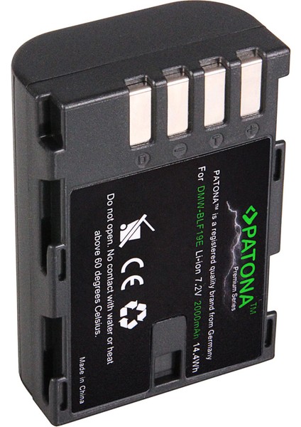 Premium Batarya Panasonic DMW-BLF19 Için