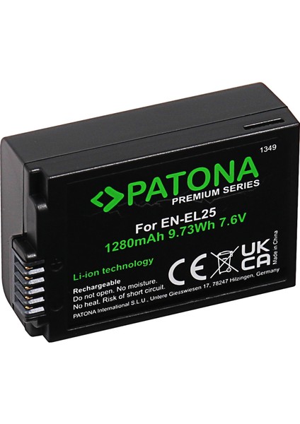 Premium Batarya Nikon EN-EL25 Için