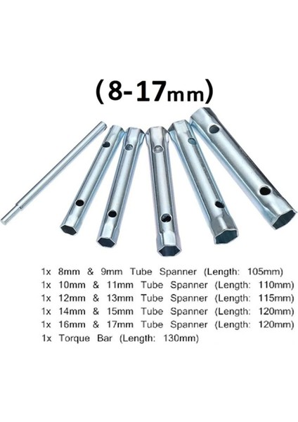 8mm-17mm Kovan Anahtar Seti 6 Parça 423236