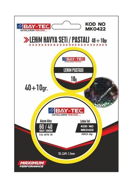 Baytec Lehim Havya Teli Pastalı Mk0422