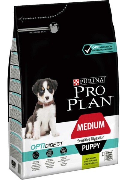 Medium Puppy Kuzu Etli Köpek Maması - 3 kg