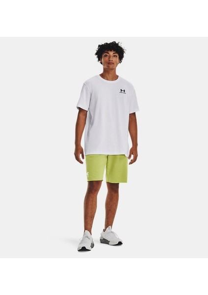 Erkek UA Logo EMB Heavyweight Kısa Kollu 1373997-100 modelleri