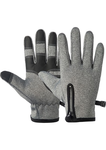 Dokunmatik Ekran Eldivenleri Kış Bisikleti Rüzgar Geçirmez Su Geçirmez Sıcak Eldivenler (Yurt Dışından)