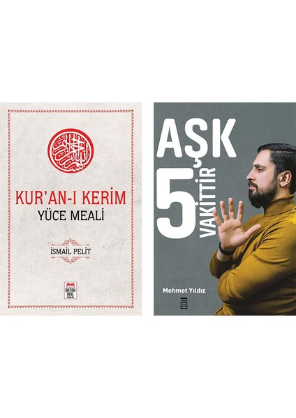 Kur’an-I Kerim Yüce Meali / Aşk 5 Vakittir (2 Kitap Set)