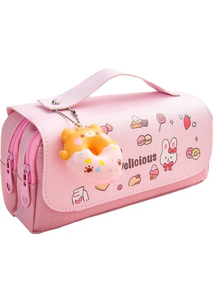 3D Kawaii Kalem Kutusu Su Geçirmez Kırtasiye Çantası (Yurt Dışından)