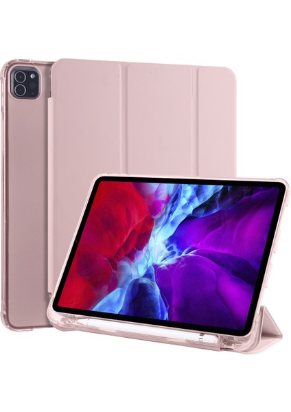 iPad Pro 11 (2020) / iPad Pro 11 (2018) Deri Kılıf Pembe (Yurt Dışından) fiyatları