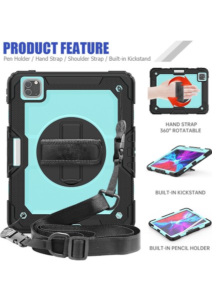 iPad Pro 11 inç 2020 Bebek Mavisi İçin Zor Kılıf (Yurt Dışından) fırsatları