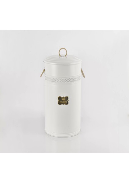 Metal 50 Litre Büyük Un Bakliyat Kovası Beyaz fiyatları