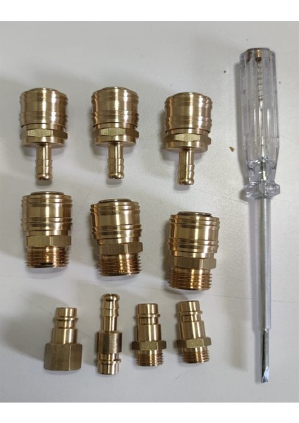 1/2 Erkek ve Hava Jakı 8 mm Gövde Kompresörler Için Kompresör Takım Uçlar