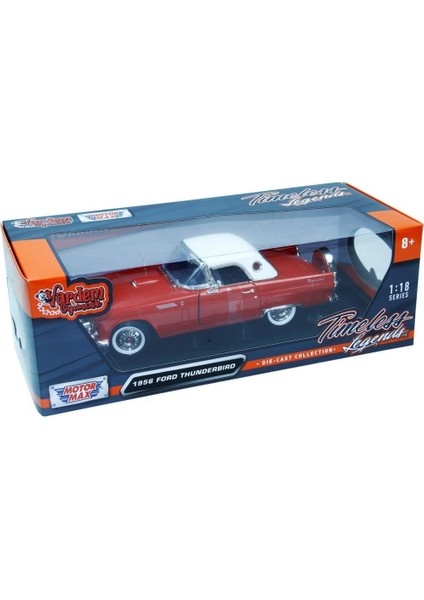 Koleksiyonerler Için 1956 Model Ford Thunderbird 1:18 Ölçek