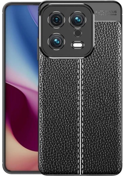 Xiaomi Mi 13 Kılıf Deri Desenli Kamera Korumalı Silikon