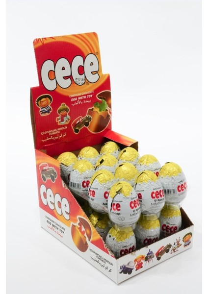 Çikolata Kaplı Sürpriz Yumurta 25 gr 24 Adet