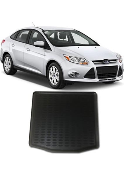 Ford Focus 3 Sedan (Ince Stepne) 3D Lüx Bagaj Havuzu