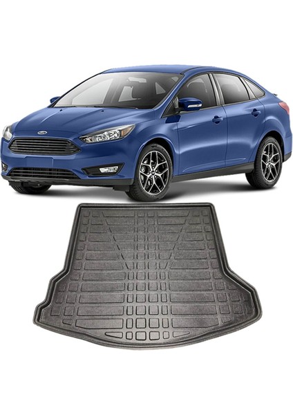 Ford Focus 4 Sedan (Kalın Stepne) 3D Lüx Bagaj Havuzu