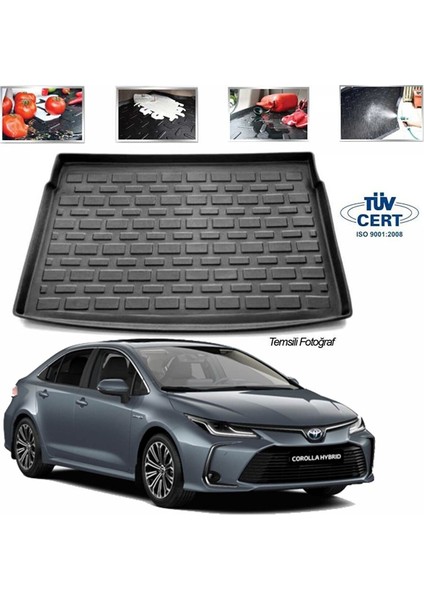 Toyota Corolla Sedan 2019 Sonrası 3D Lüx Bagaj Havuzu