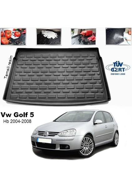 Vw Golf 5 Hb 3D Lüx Bagaj Havuzu