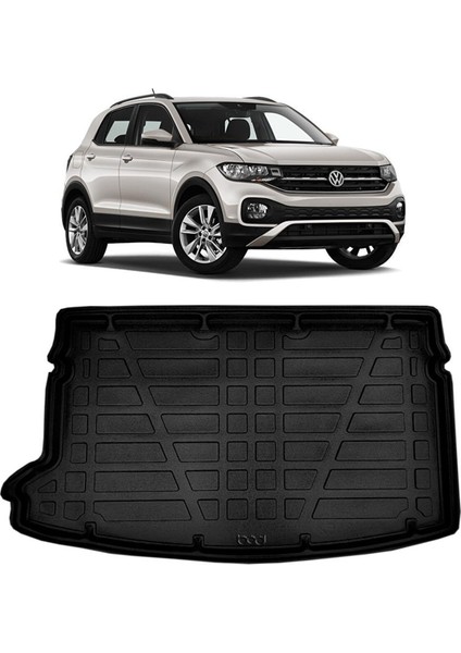 Vw T-Roc Üst Bagaj 2019 Sonrası 3D Lüx Bagaj Havuzu