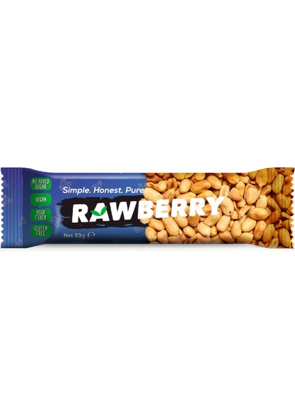 %25 Protein Bar Ilave Şekersiz Vegan Glutensiz Kuruyemiş Bar 15'li