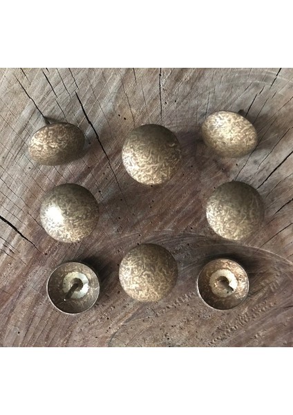 Çelik 22MM Mat Antik Sarı Kabara Raptiye Koltuk Çivisi 30ADET