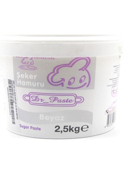 Şeker Hamuru 2,5 kg Beyaz