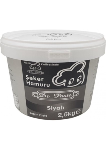 Şeker Hamuru 2,5 kg Siyah