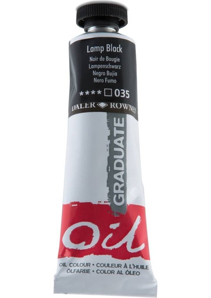 Graduate Yağlı Boya 38ML 035 Lamp Black