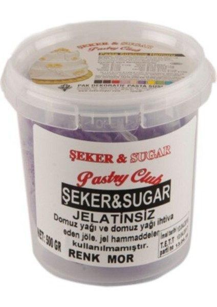 Şeker Hamuru 500 gr Mor