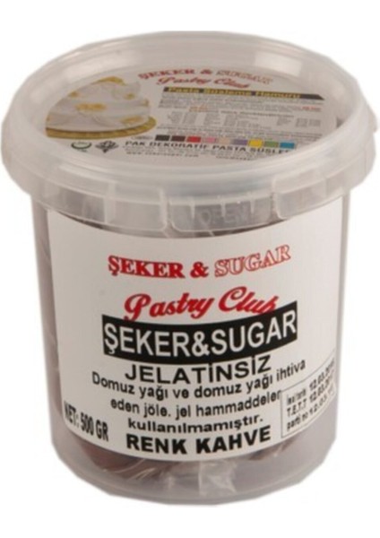 Şeker Hamuru 500 gr Kahverengi