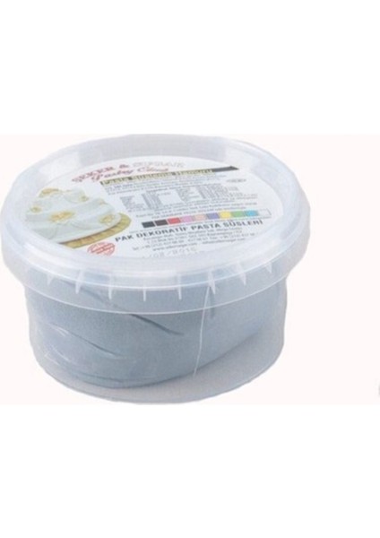 Şeker Hamuru 200 gr Gri