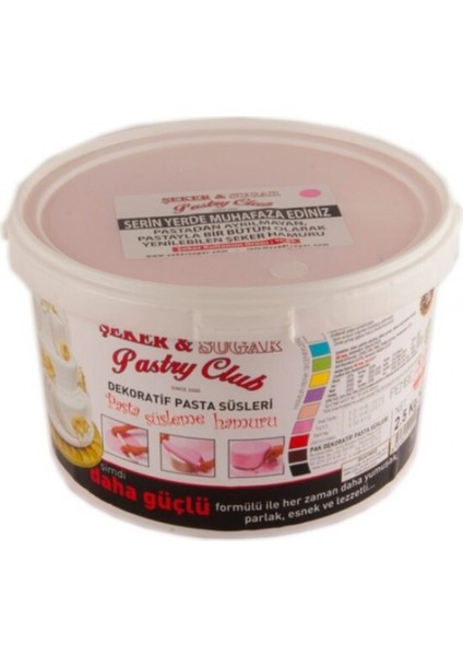 Şeker Hamuru 2.5 kg Pembe