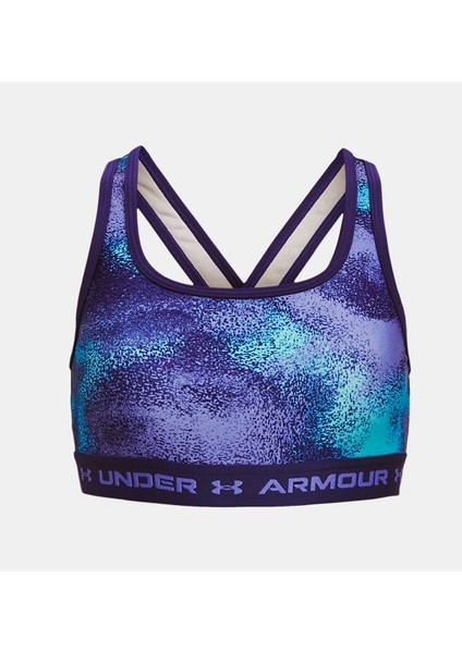 Under Armour Kız Çocuk UA Crossback Baskılı Spor Sütyeni 1369972-468