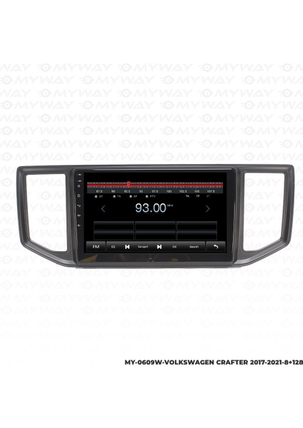 Vw Crafter Android Multimedya Carplay Navigasyon Ekran - 8gb RAM+128 GB HDD - Myway