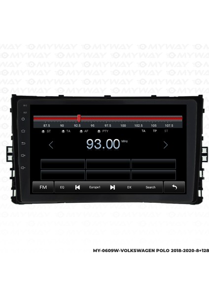 Vw Polo Android Multimedya Carplay Navigasyon Ekran - 8gb RAM+128 GB HDD - Myway