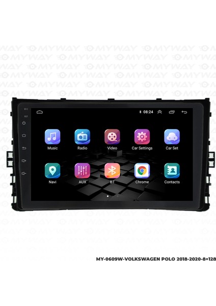 Vw Polo Android Multimedya Carplay Navigasyon Ekran - 8gb RAM+128 GB HDD - Myway modelleri
