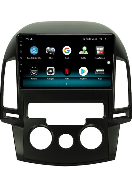 Hyundai I30 Android 10 Carplay Özellikli Navigasyon Multimedya Ekran 2gb Ram + 32GB HDD
