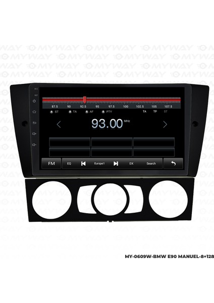 Bmw E90 Android Multimedya Carplay Navigasyon Ekran - 8gb RAM+128 GB HDD - Myway