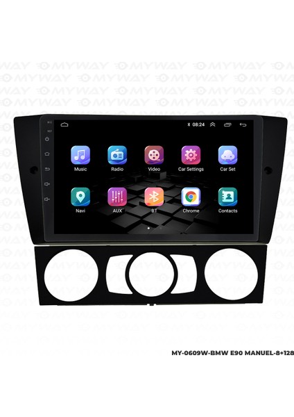 Bmw E90 Android Multimedya Carplay Navigasyon Ekran - 8gb RAM+128 GB HDD - Myway