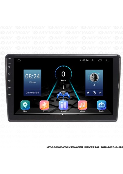 Vw Crafter Android Multimedya Carplay Navigasyon Ekran - 8gb RAM+128 GB HDD - Myway