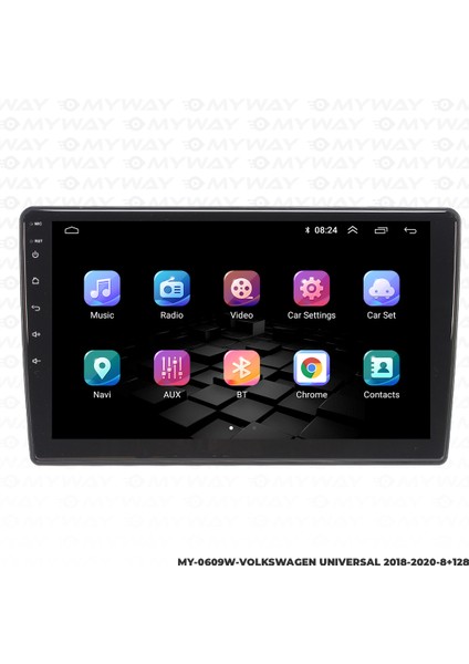 Vw Golf 7.5 Android Multimedya Carplay Navigasyon Ekran - 8gb RAM+128 GB HDD - Myway modelleri