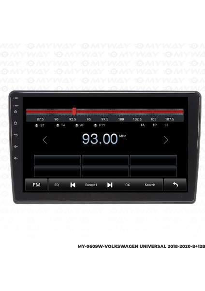 Vw Polo Android Multimedya Carplay Navigasyon Ekran - 8gb RAM+128 GB HDD - Myway modelleri