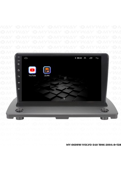 Volvo S40 Android Multimedya Carplay Navigasyon Ekran - 8gb RAM+128 GB HDD - Myway