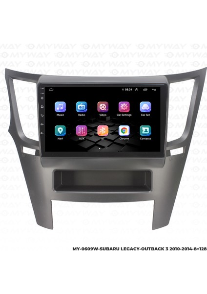 Subaru Legacy Android Multimedya Carplay Navigasyon Ekran - 8gb RAM+128 GB HDD - Myway modelleri