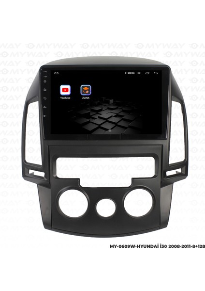 Hyundai I30 Android Multimedya Carplay Navigasyon Ekran - 8gb RAM+128 GB HDD - Myway fiyatları