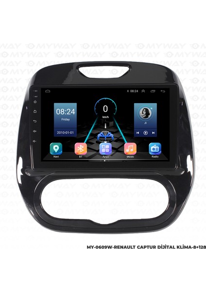 Renault Captur Android Multimedya Carplay Navigasyon Ekran - 8gb RAM+128 GB HDD - Myway fırsatları