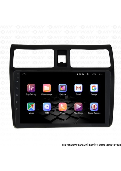 Suzuki Swift Android Multimedya Carplay Navigasyon Ekran - 8gb RAM+128 GB HDD - Myway
