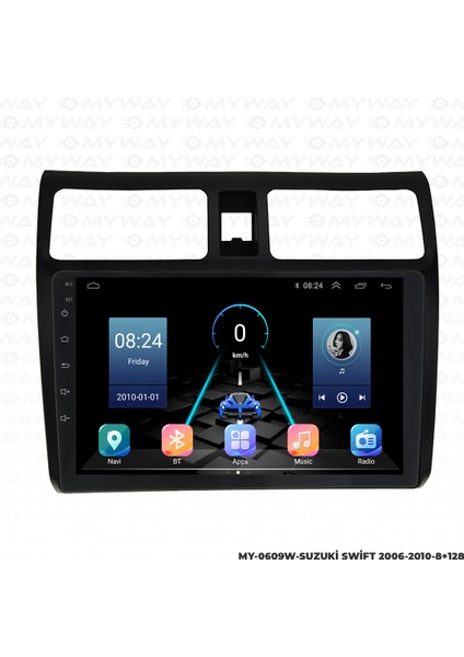 Suzuki Swift Android Multimedya Carplay Navigasyon Ekran - 8gb RAM+128 GB HDD - Myway