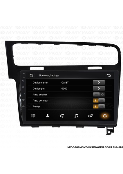 Vw Golf 7 Android Multimedya Carplay Navigasyon Ekran - 8gb RAM+128 GB HDD - Myway