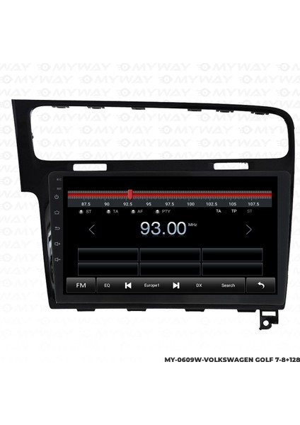 Vw Golf 7 Android Multimedya Carplay Navigasyon Ekran - 8gb RAM+128 GB HDD - Myway modelleri