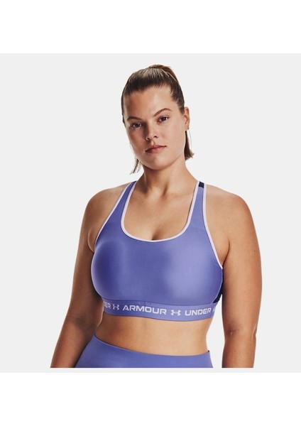 Kadın Armour® Mid Çapraz Sırtlı Spor Sütyeni 1361034-468